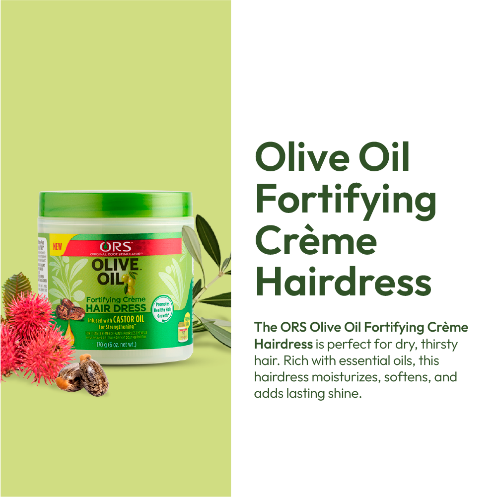 ORS Olive Oil Fortifying Creme Hair Dress for Strengthening (6.0 oz)