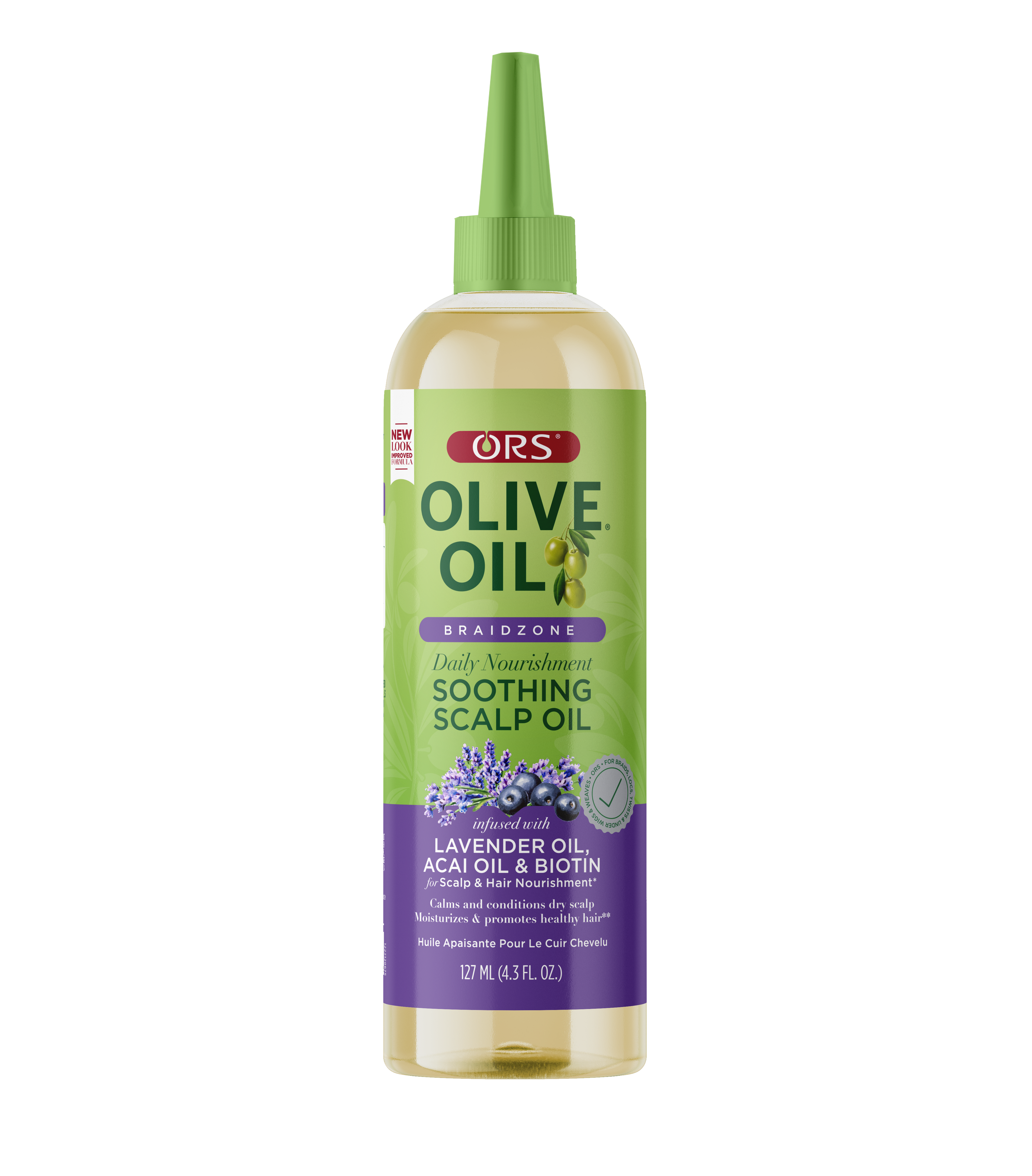 ORS Olive Oil Braidzone Soothing Scalp Oil for Scalp & Nourishment (4.3 oz)