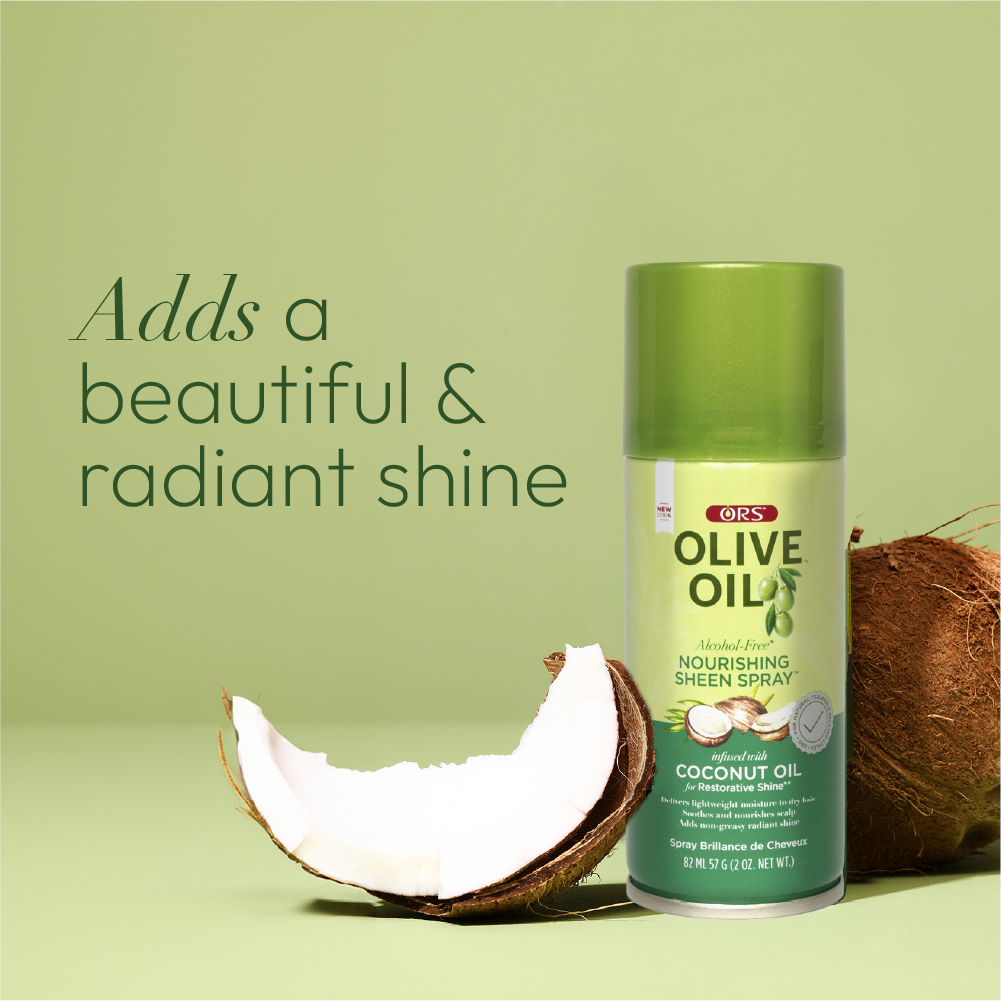 ORS Olive Oil Nourishing Sheen Spray for Restorative Shine (2.0 oz)