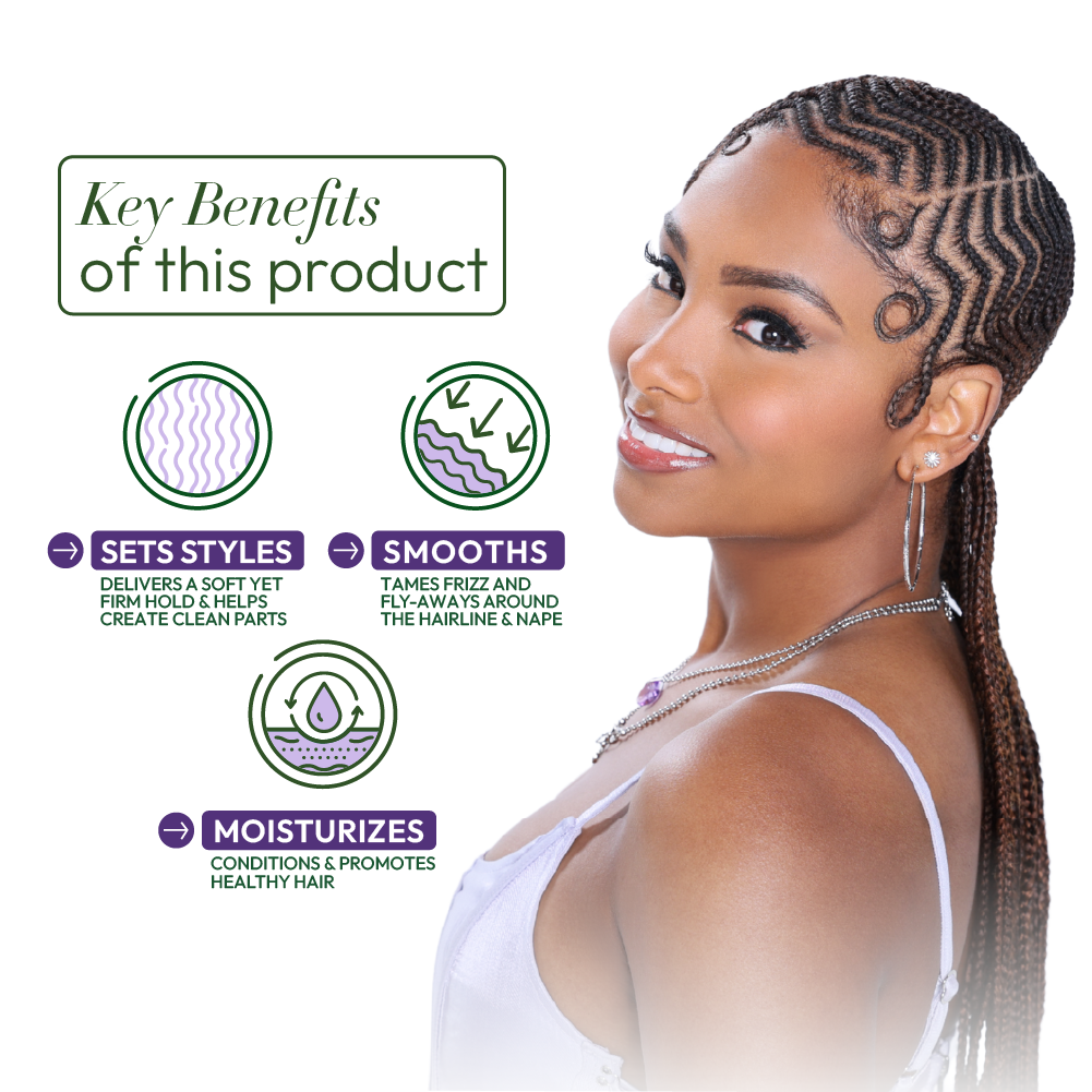 ORS Olive Oil Braidzone Edge & Braiding Gel for Hair & Scalp Nourishment (8.0 oz)