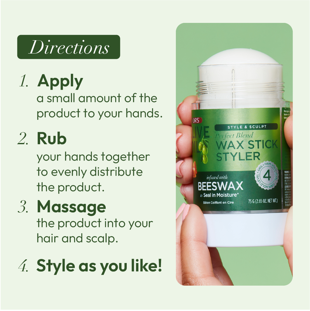 ORS Olive Oil Style & Sculpt Perfect Blend Wax Stick Styler (2.6 oz)