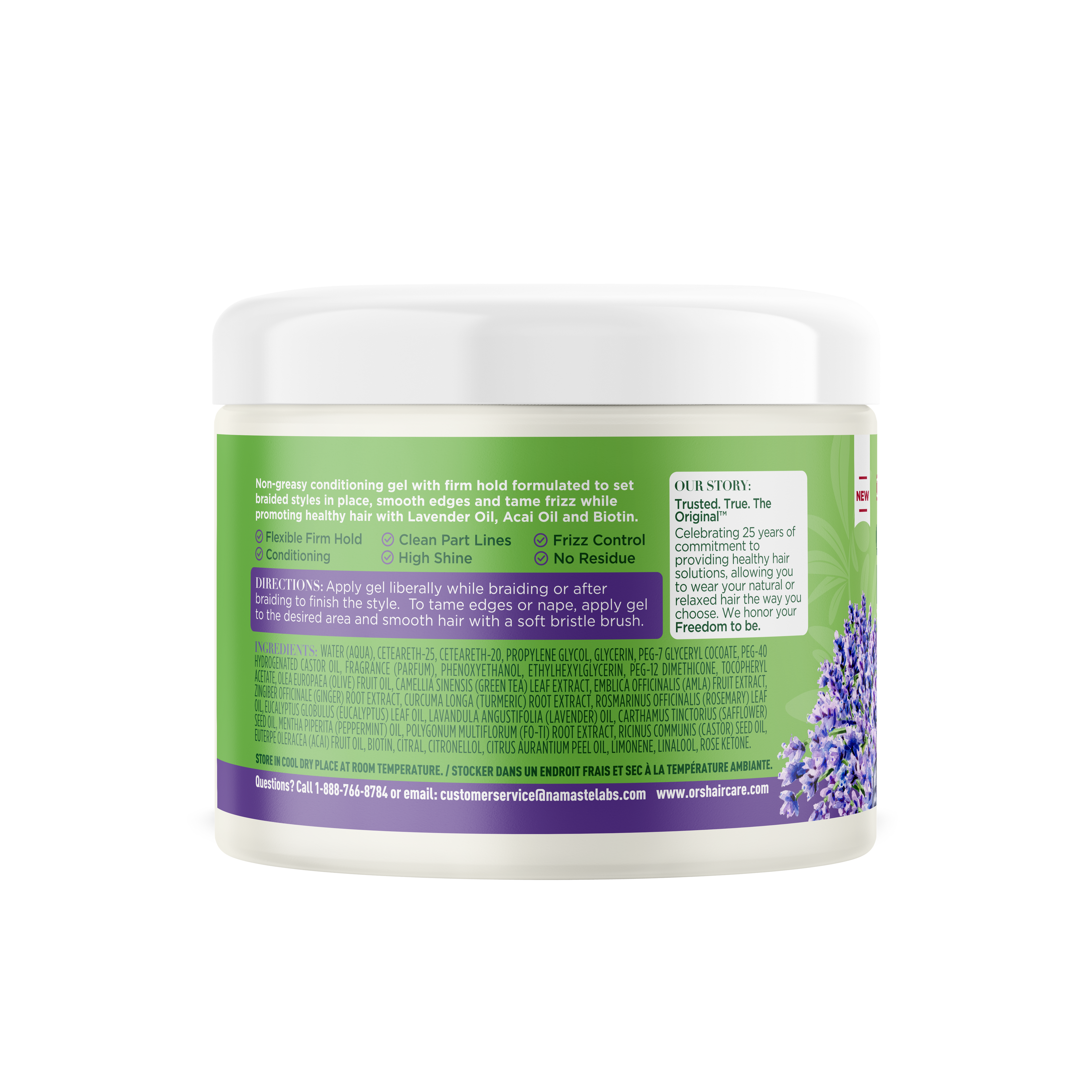 ORS Olive Oil Braidzone Edge & Braiding Gel for Hair & Scalp Nourishment (8.0 oz)