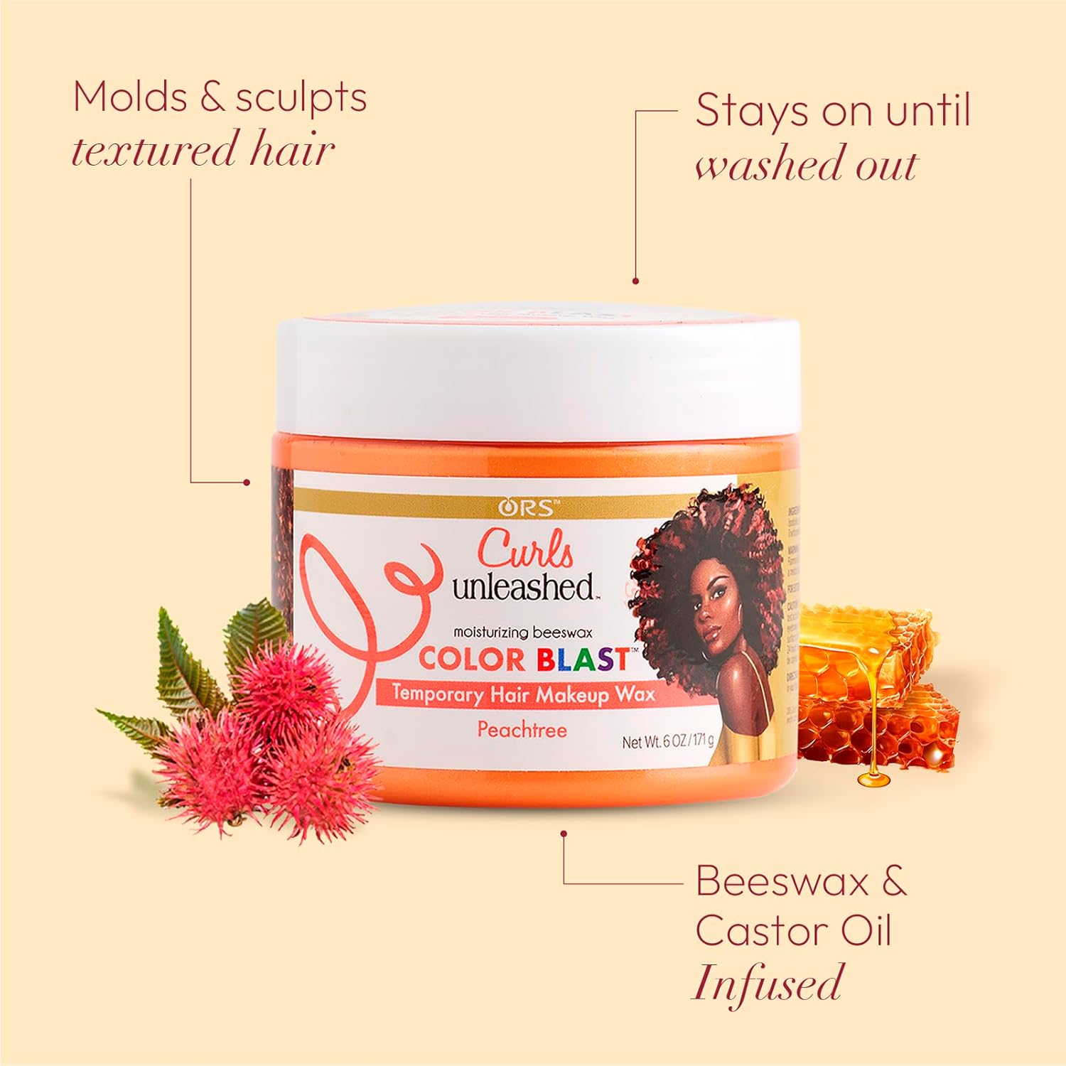 ORS Curls Unleashed Color Blast Peachtree (6.0 oz)