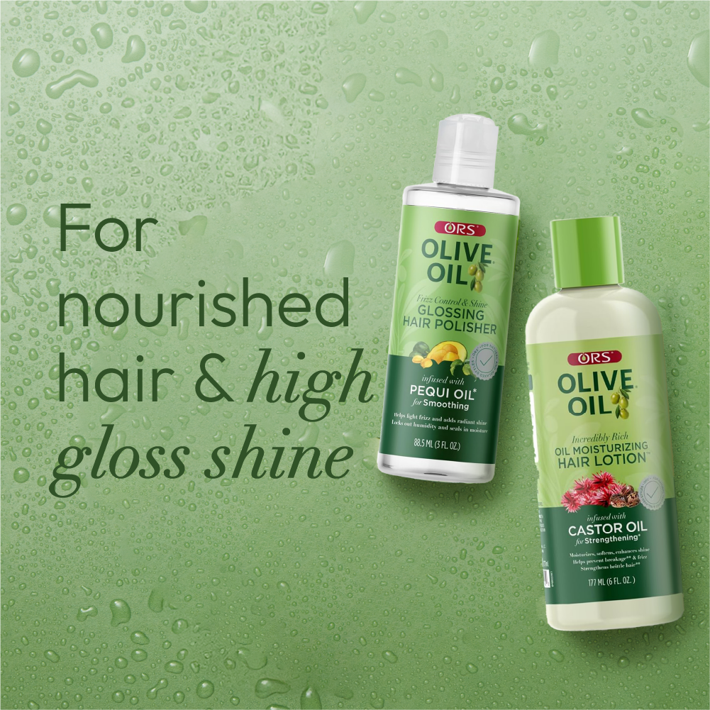 ORS Olive Oil Hair Lotion & Polisher for Strengthening & Smoothing 2-Piece Set