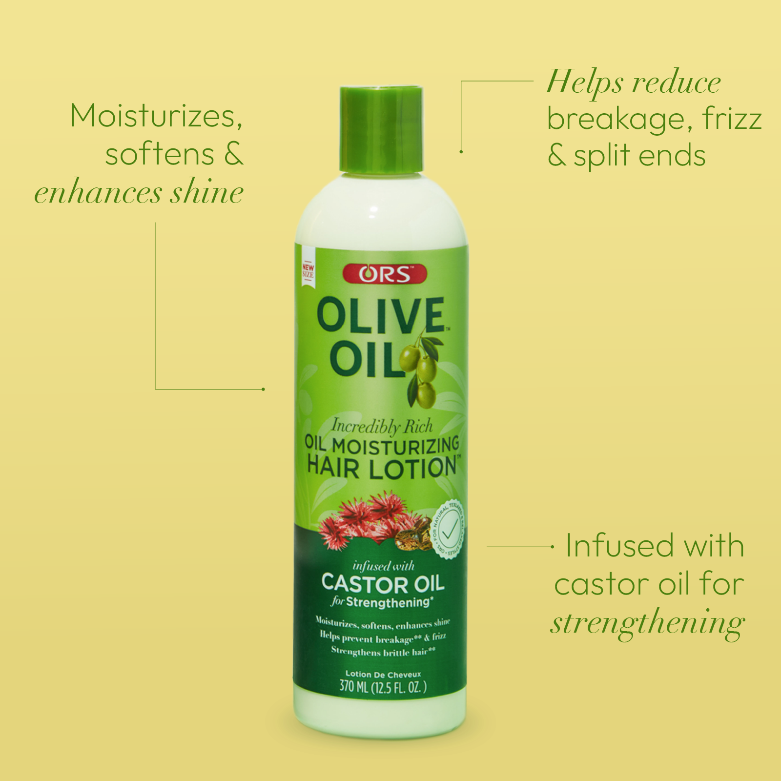 ORS Olive Oil Moisturizing Hair Lotion for Strengthening (12.5 oz)