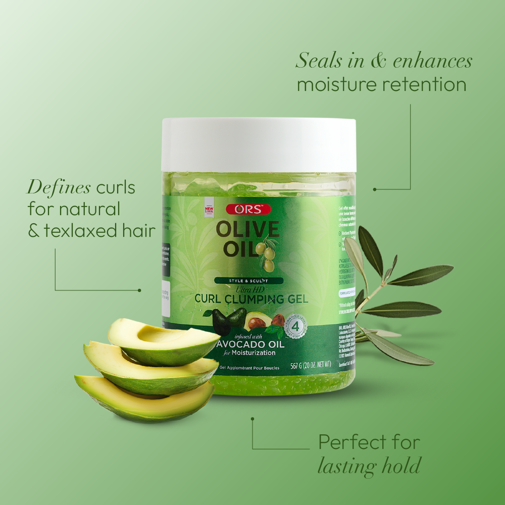 ORS Olive Oil Style & Sculpt Ultra HD Curl Clumping Gel (20.0 oz)