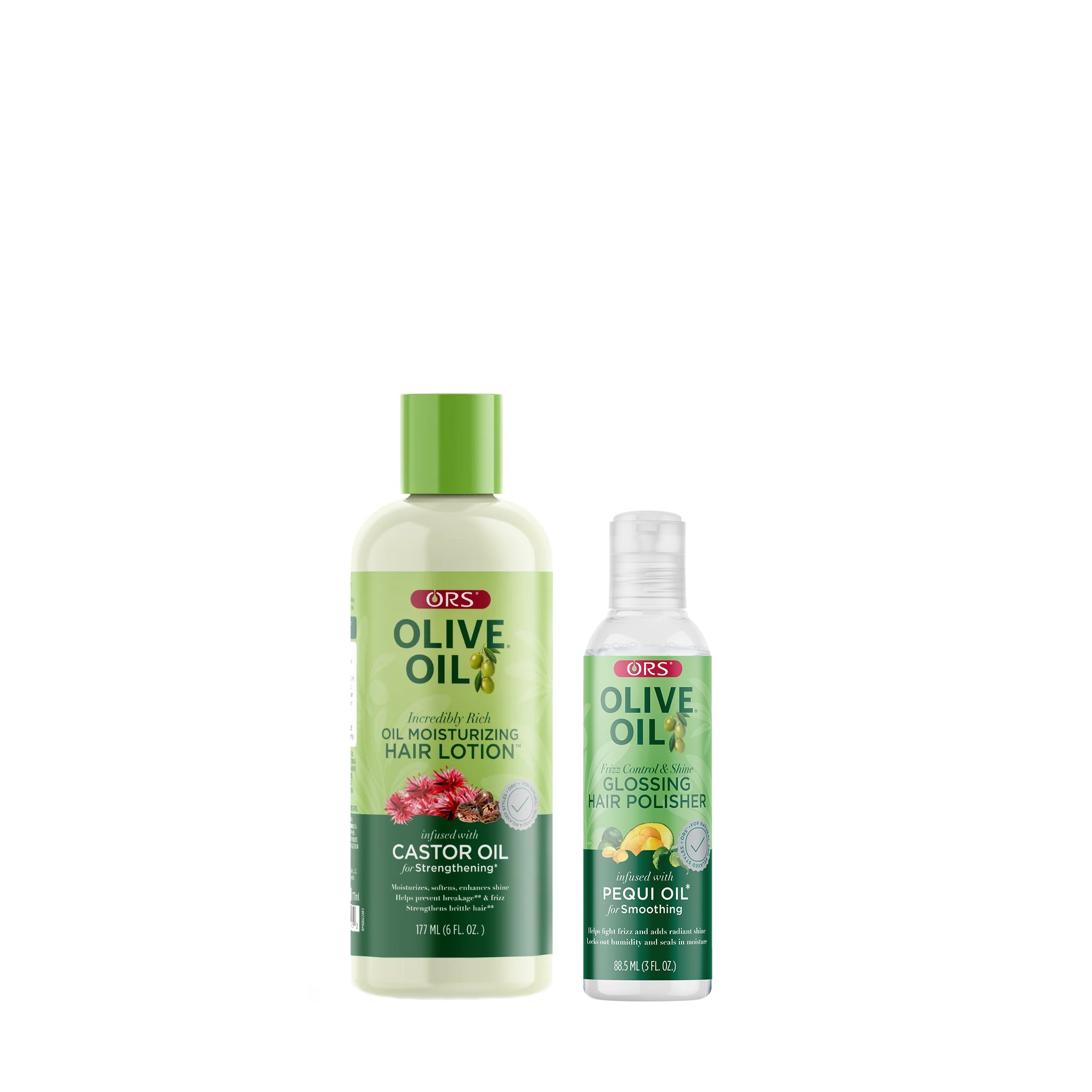 ORS Olive Oil Hair Lotion & Polisher for Strengthening & Smoothing 2-Piece Set