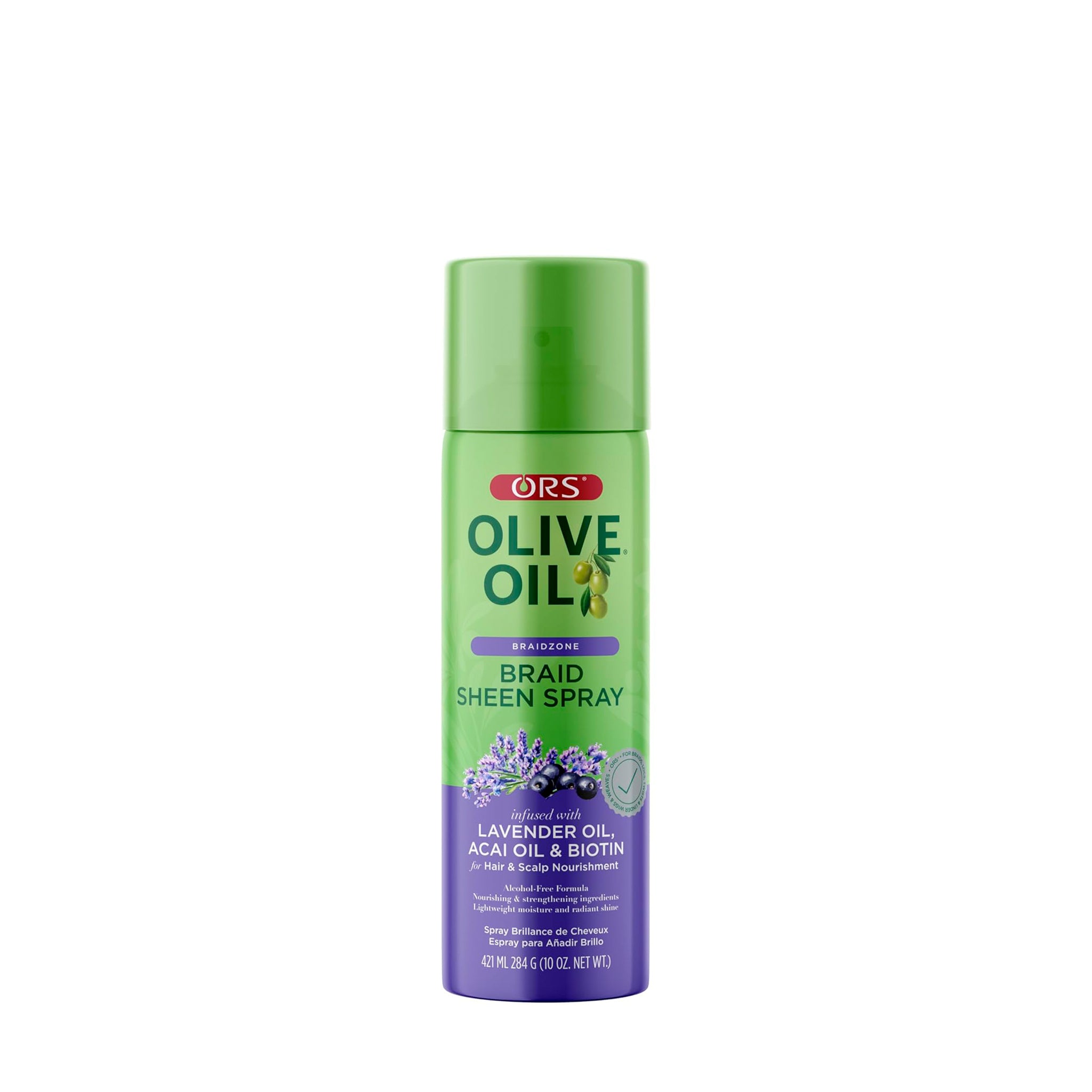 ORS Olive Oil Braidzone Braid Sheen Spray for Hair & Scalp Nourishment (10.0 OZ)