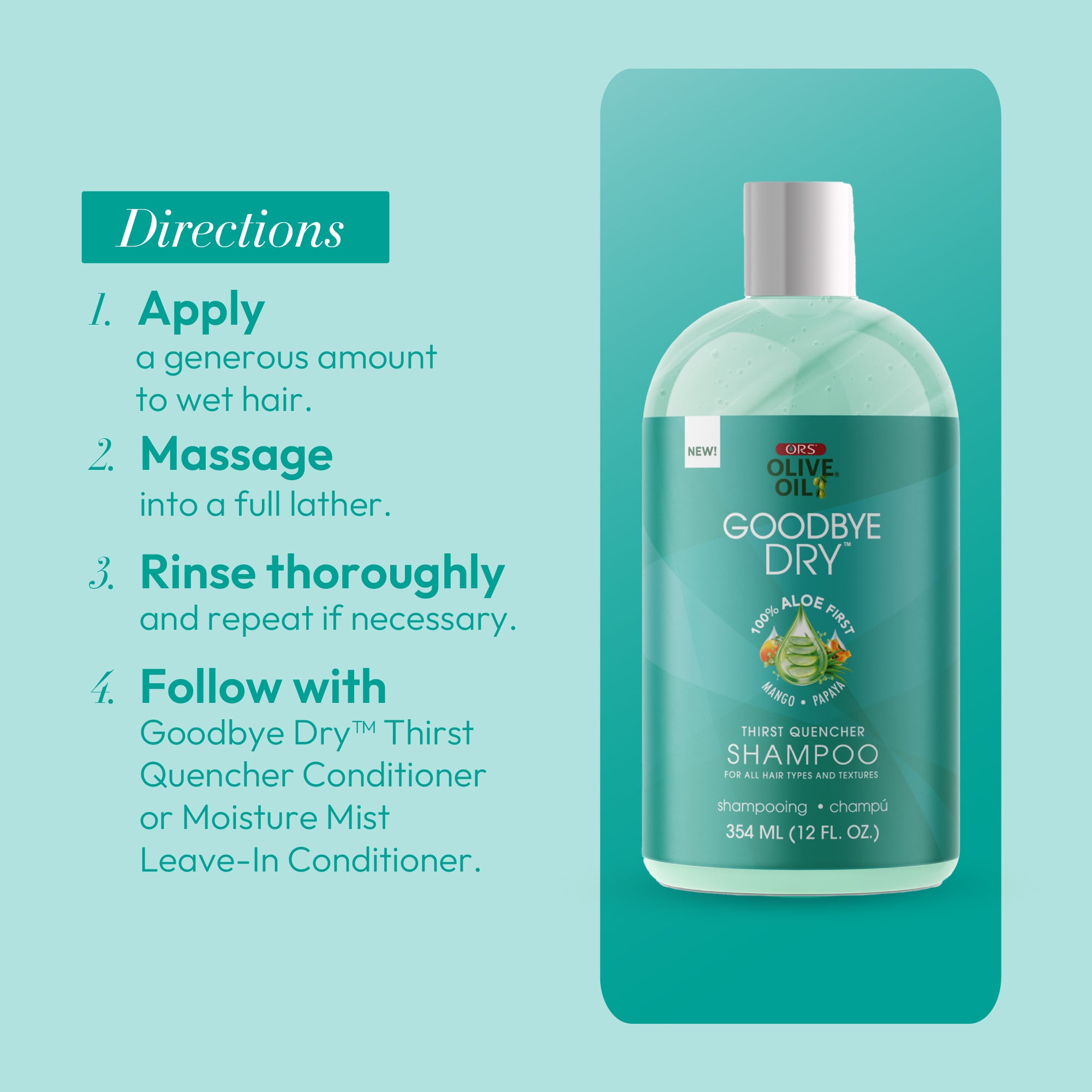ORS Olive Oil Goodbye Dry Thirst Quencher Shampoo (12.0 oz)