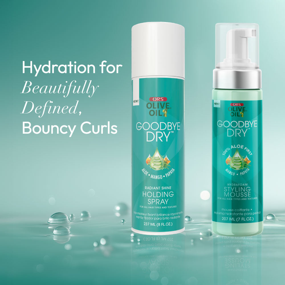 ORS Olive Oil Goodbye Dry Styling Mousse & Holding Spray 2-Piece Set