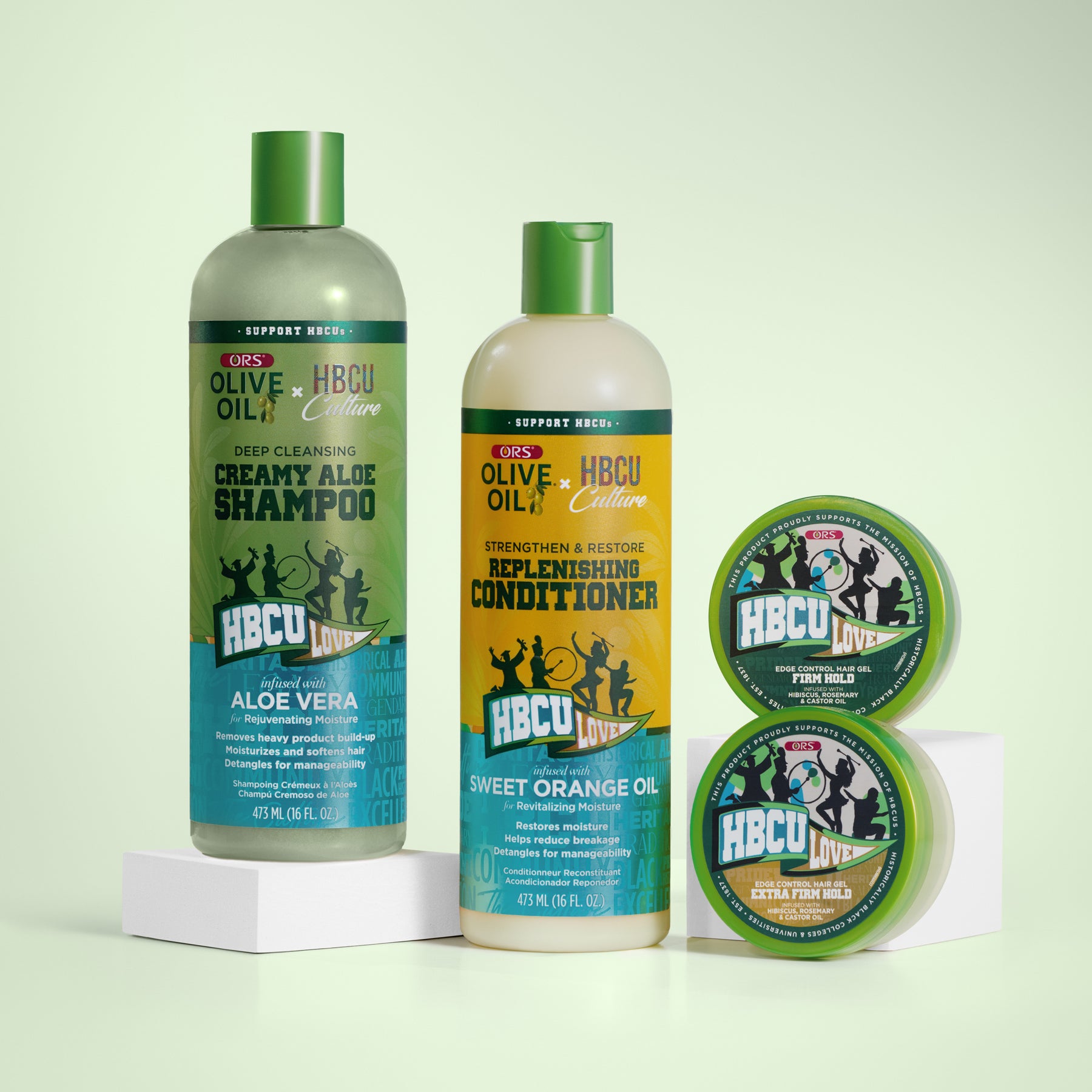 ORS HBCU Olive Oil Edge Control Hair Gel Firm Hold (2.2 oz)