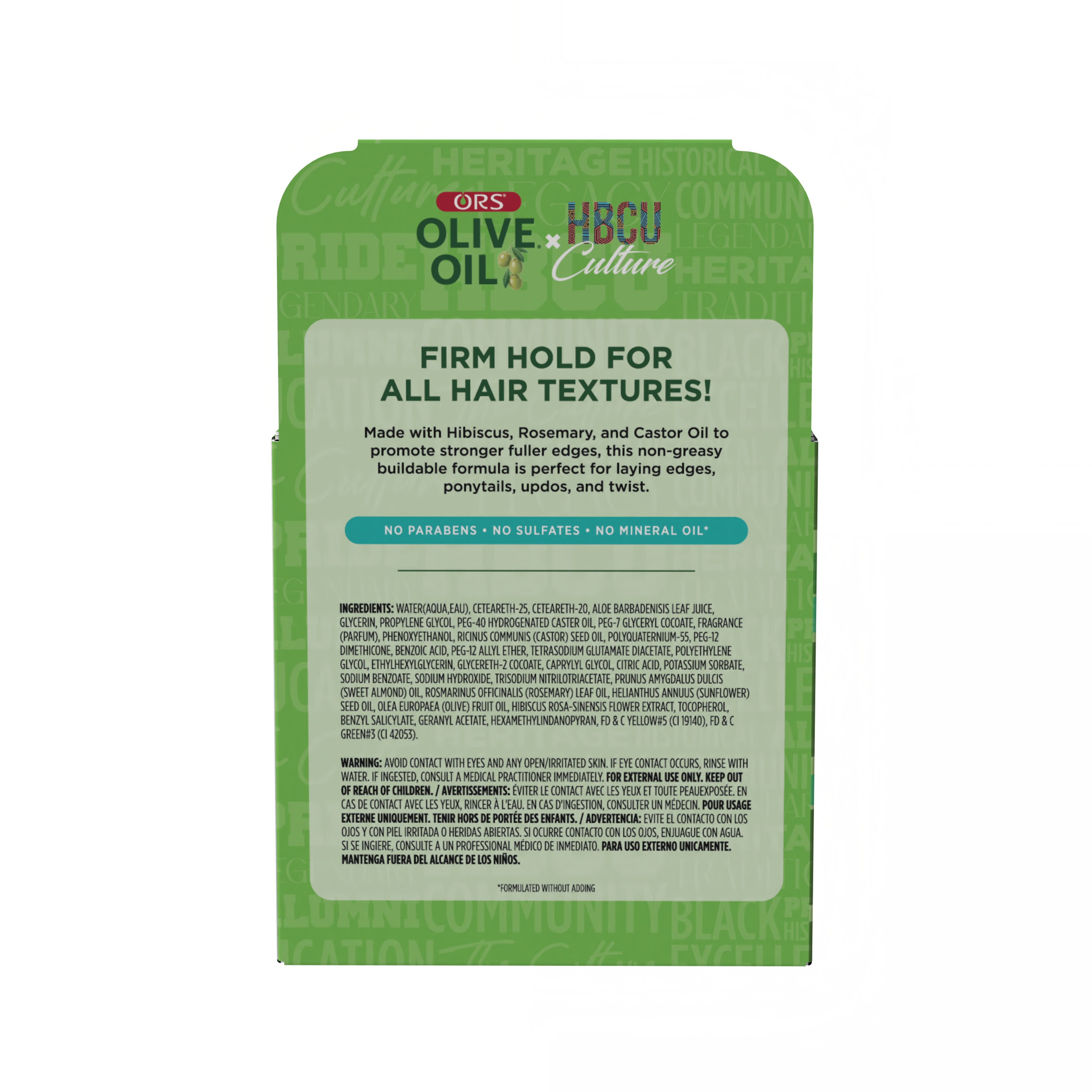 ORS HBCU Olive Oil Edge Control Hair Gel Firm Hold (2.2 oz)