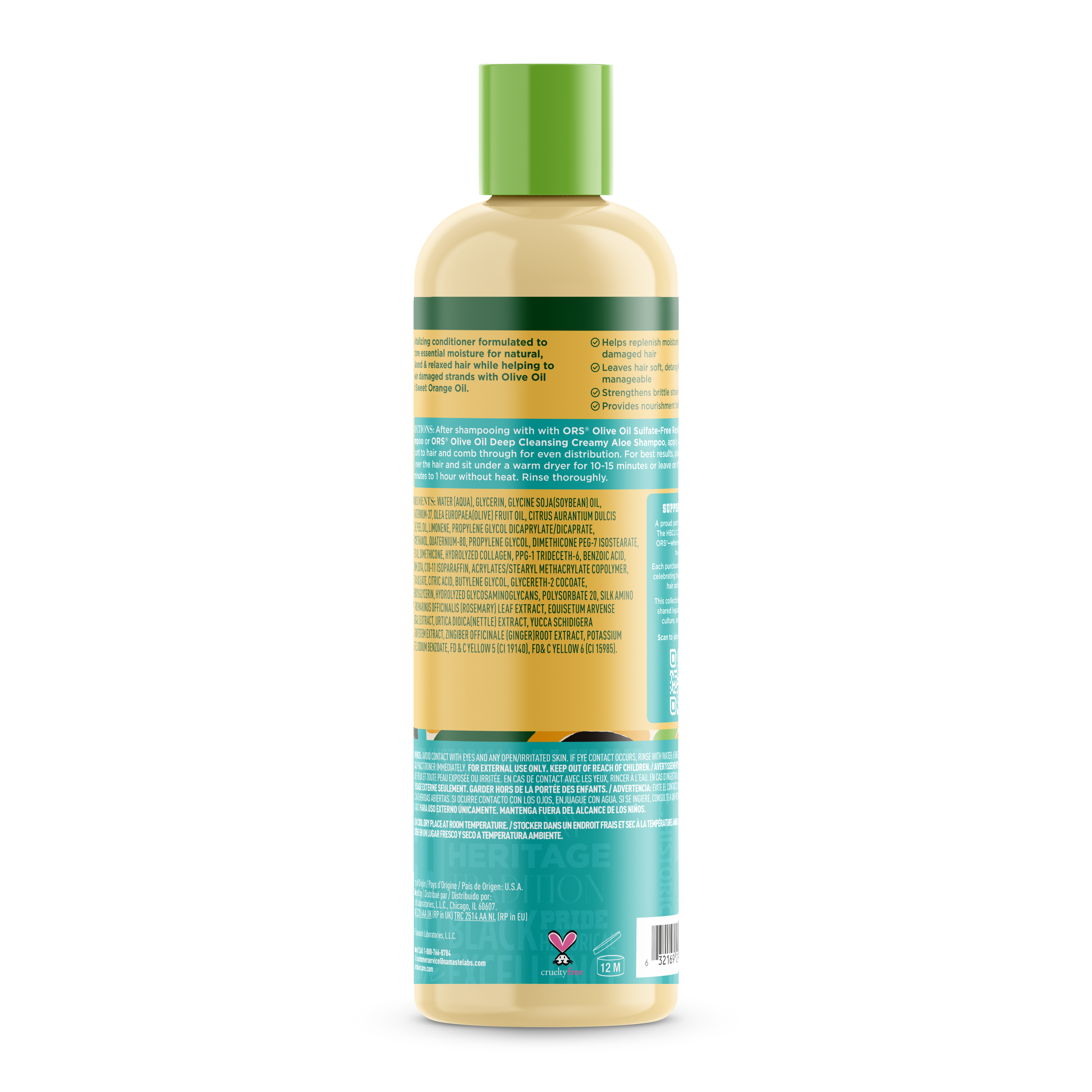 ORS Olive Oil HBCU Strengthen and Restore Replenishing Conditioner for Revitalizing Moisture (16.0 oz)