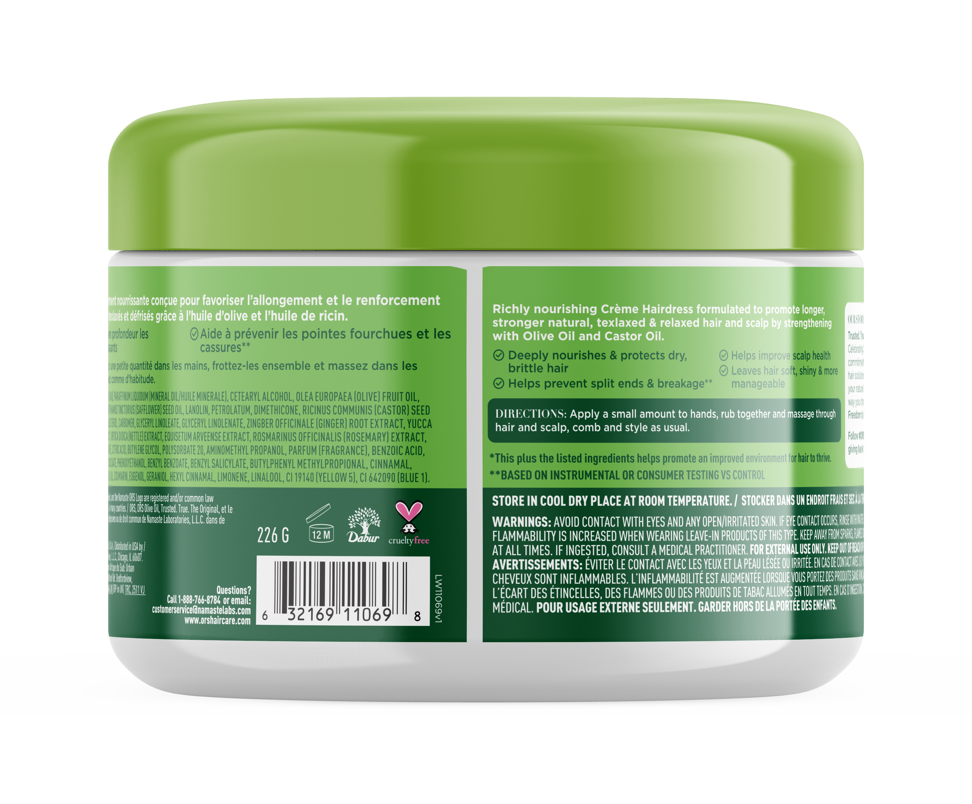 ORS Olive Oil Fortifying Creme Hair Dress for Strengthening (8.0 oz)