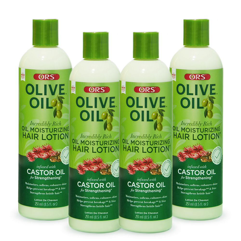ORS Olive Oil Moisturizing Hair Lotion for Strengthening (8.5 oz) 4-Pack