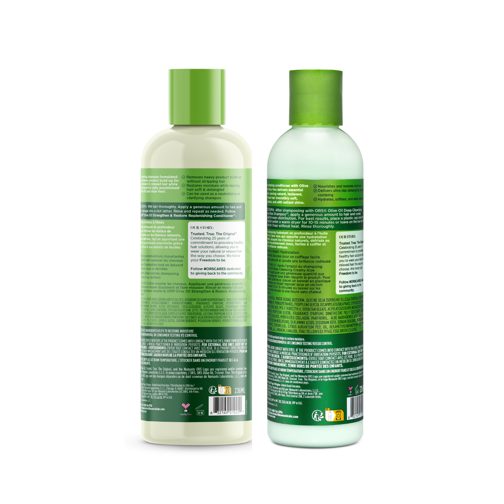 ORS Olive Oil Creamy Aloe Shampoo & Conditioner (8.0 oz) Bundle