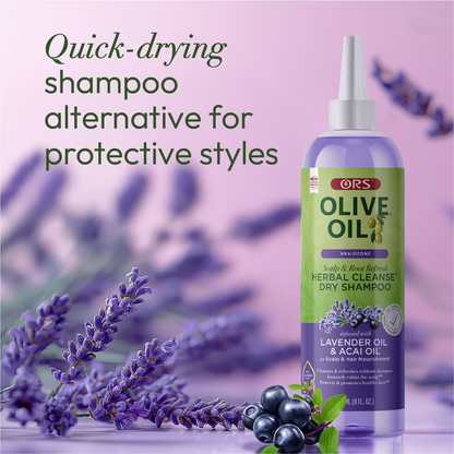 ORS Olive Oil Braidzone Herbal Cleanse Dry Shampoo for Scalp &amp; Hair Nourishment (8.0 oz)