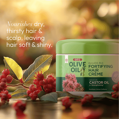 ORS Olive Oil Fortifying Creme Hair Dress for Strengthening (8.0 oz)