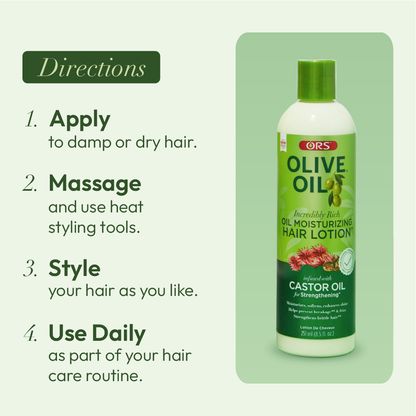 ORS Olive Oil Moisturizing Hair Lotion for Strengthening (8.5 oz)