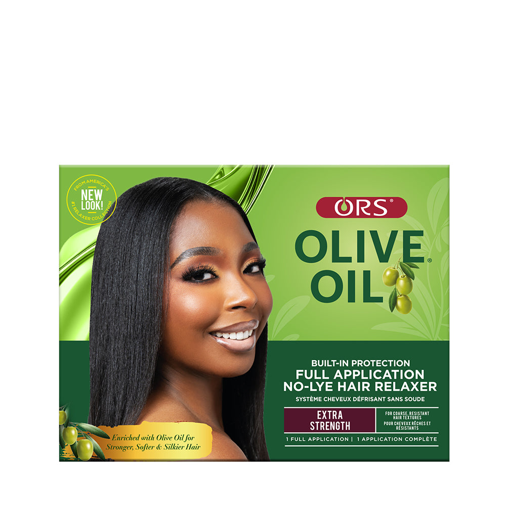 ORS Olive Oil - Built-In Protection - FULL APPLICATION - No-Lye Hair Relaxer - EXTRA STRENGTH