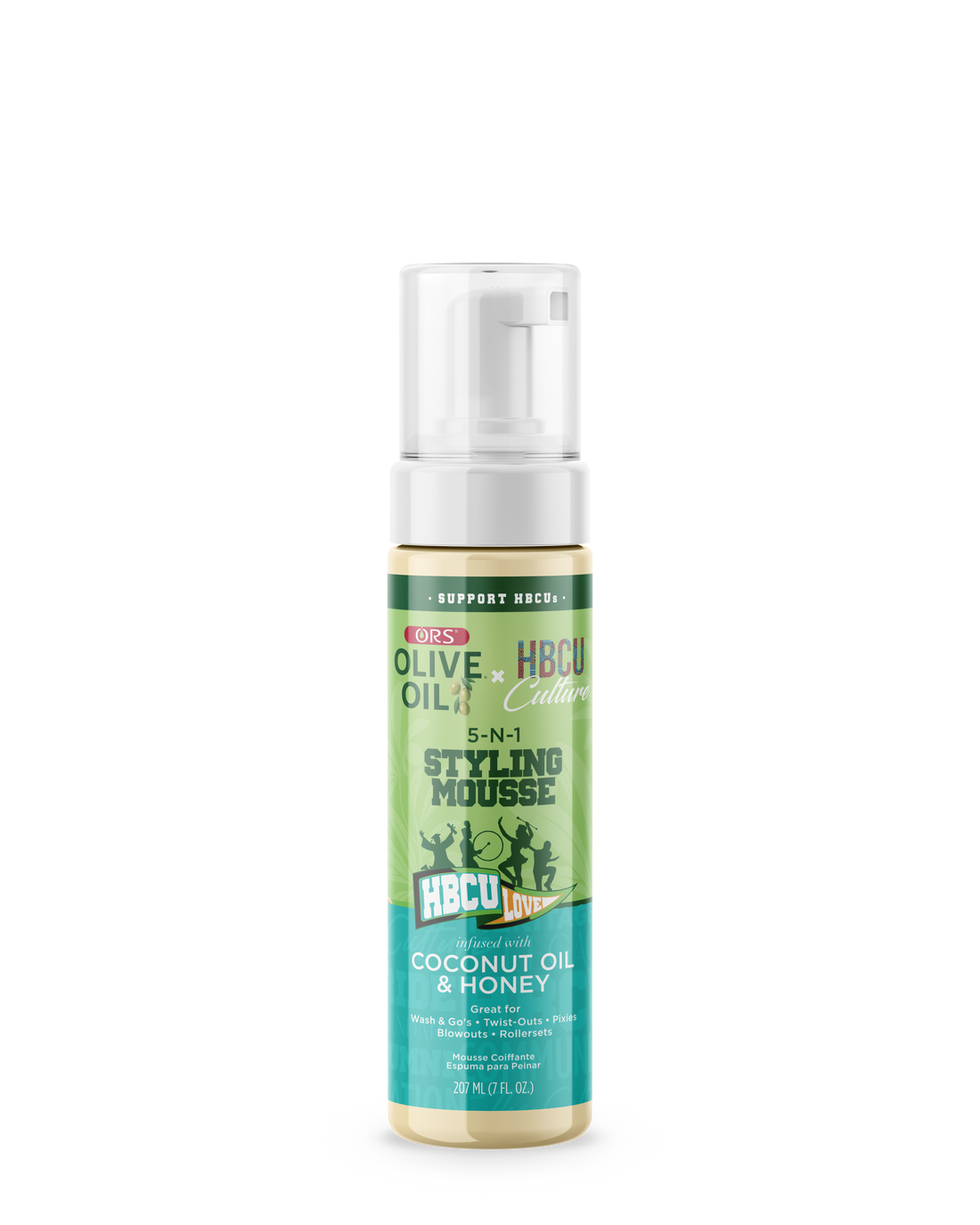 ORS Olive Oil HBCU 5-N-1 Styling Mousse with Coconut Oil &amp; Honey (7.0 oz)