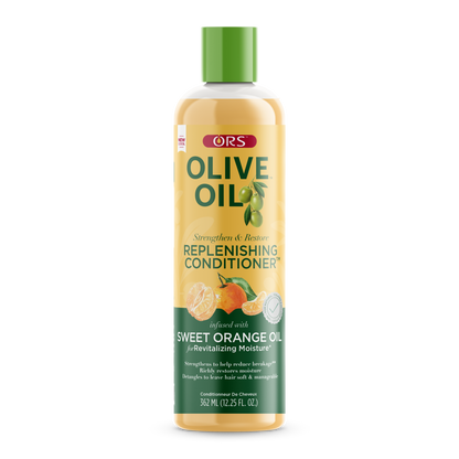ORS Olive Oil Strengthen and Restore Replenishing Conditioner for Revitalizing Moisture (12.25 oz)