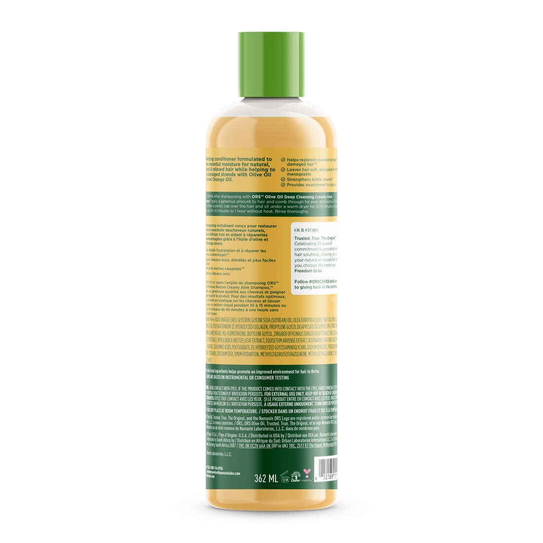 ORS Olive Oil Strengthen and Restore Replenishing Conditioner for Revitalizing Moisture (12.25 oz)