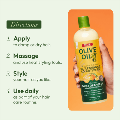ORS Olive Oil Shampoo, Conditioner &amp; Hair Lotion 3-Piece Set