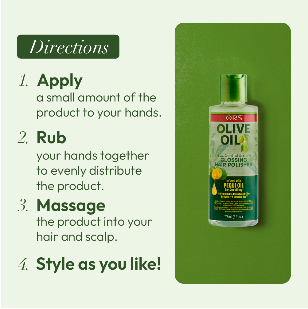 ORS Olive Oil Glossing Hair Polisher for Smoothing (6 oz)