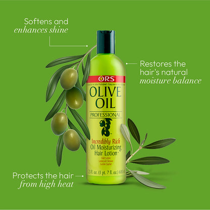 ORS Olive Oil Professional Incredibly Rich Oil Moisturizing Hair Lotion (23.0 oz) 2-Pack