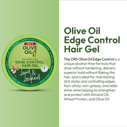 ORS Olive Oil Edge Control Hair Gel for Strengthening (2.2 oz)
