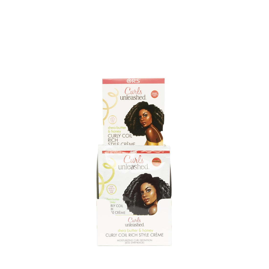ORS Curls Unleashed Shea Butter and Honey Curly Coil Rich Style Creme Travel Packet (1.75 oz) 12-Pack