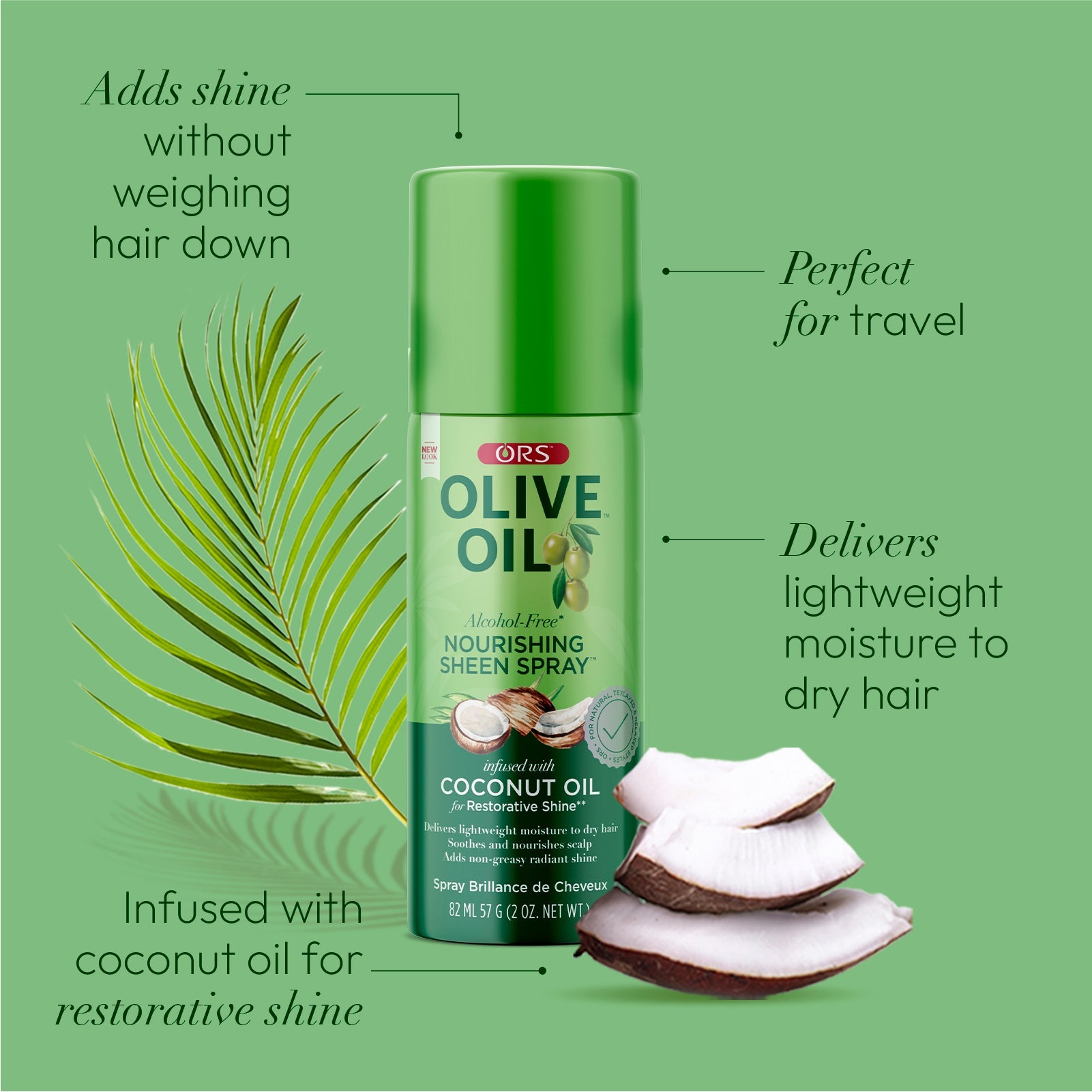 ORS Olive Oil Nourishing Sheen Spray for Re… | ORS Hair Care – ORS