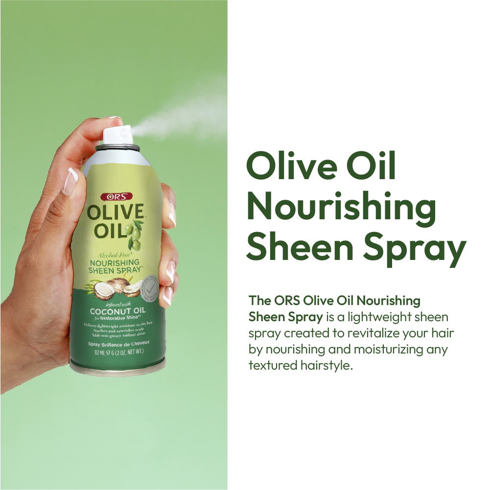 ORS Olive Oil Nourishing Sheen Spray for Restorative Shine (2.0 oz)