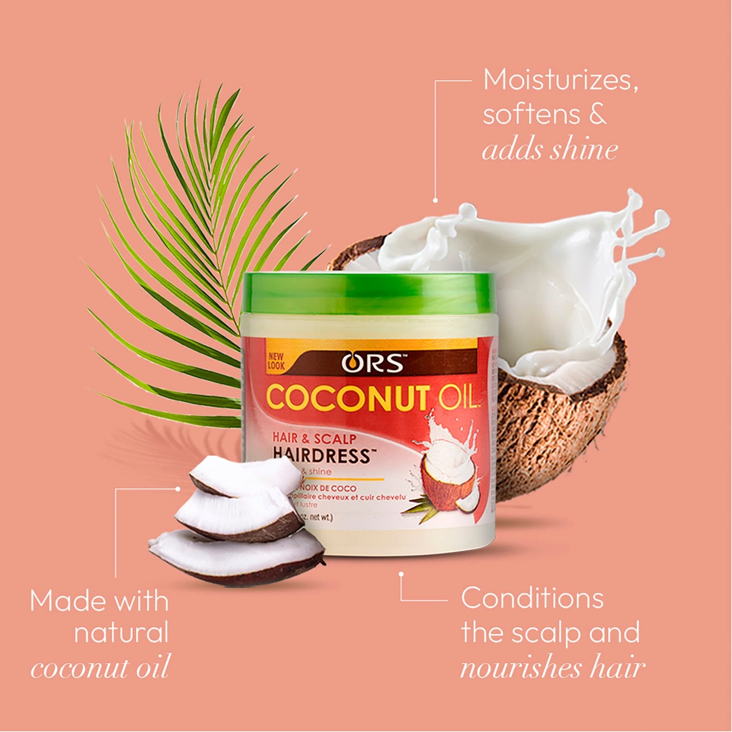 ORS Coconut Oil Hair and Scalp Hairdress (5.5 oz)