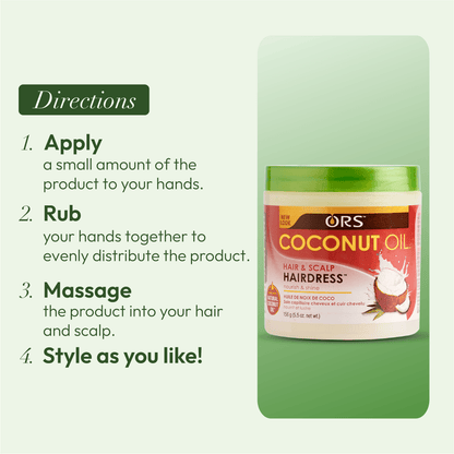 ORS Coconut Oil Hair and Scalp Hairdress (5.5 oz)
