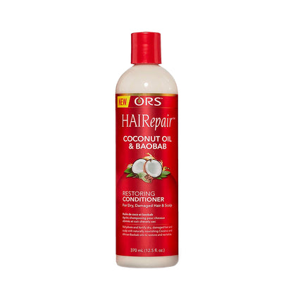 ORS HAIRepair Coconut Oil and Baobab Restoring Conditioner for Dry, Damage Hair &amp; Scalp (12.5 oz)