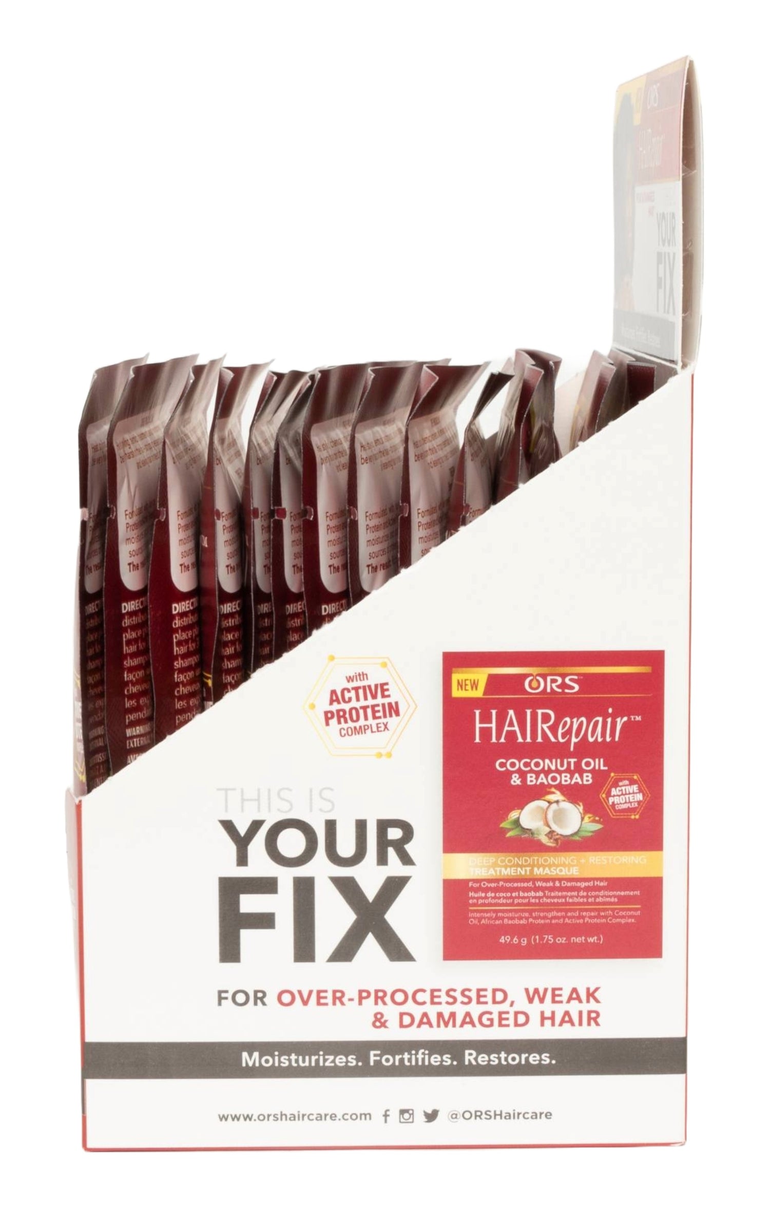 ORS HAIRepair Coconut Oil &amp; Baobab Deep Conditioning + Restoring Treatment Masque (1.75 oz) 12-Pack