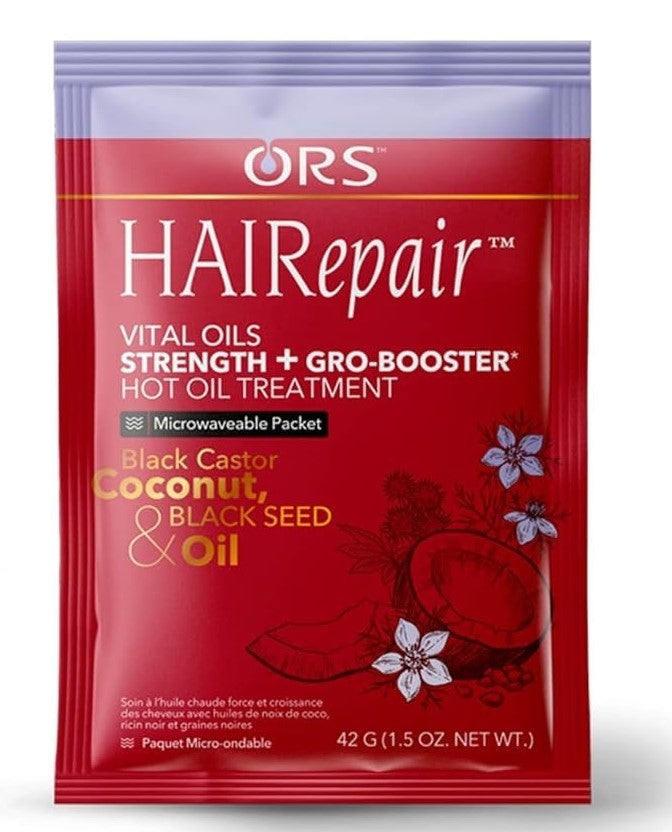 ORS Hairepair Vital Oils Strength + Gro-Booster Hot Oil Treatment (1.5 oz) 12-Pack