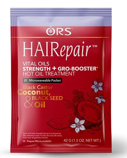 ORS Hairepair Vital Oils Strength + Gro-Booster Hot Oil Treatment (1.5 oz) 12-Pack