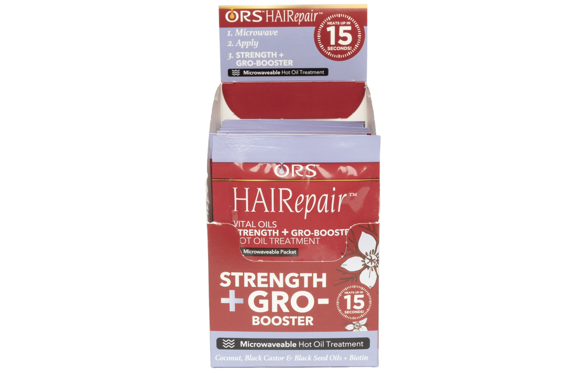ORS Hairepair Vital Oils Strength + Gro-Booster Hot Oil Treatment (1.5 oz) 12-Pack