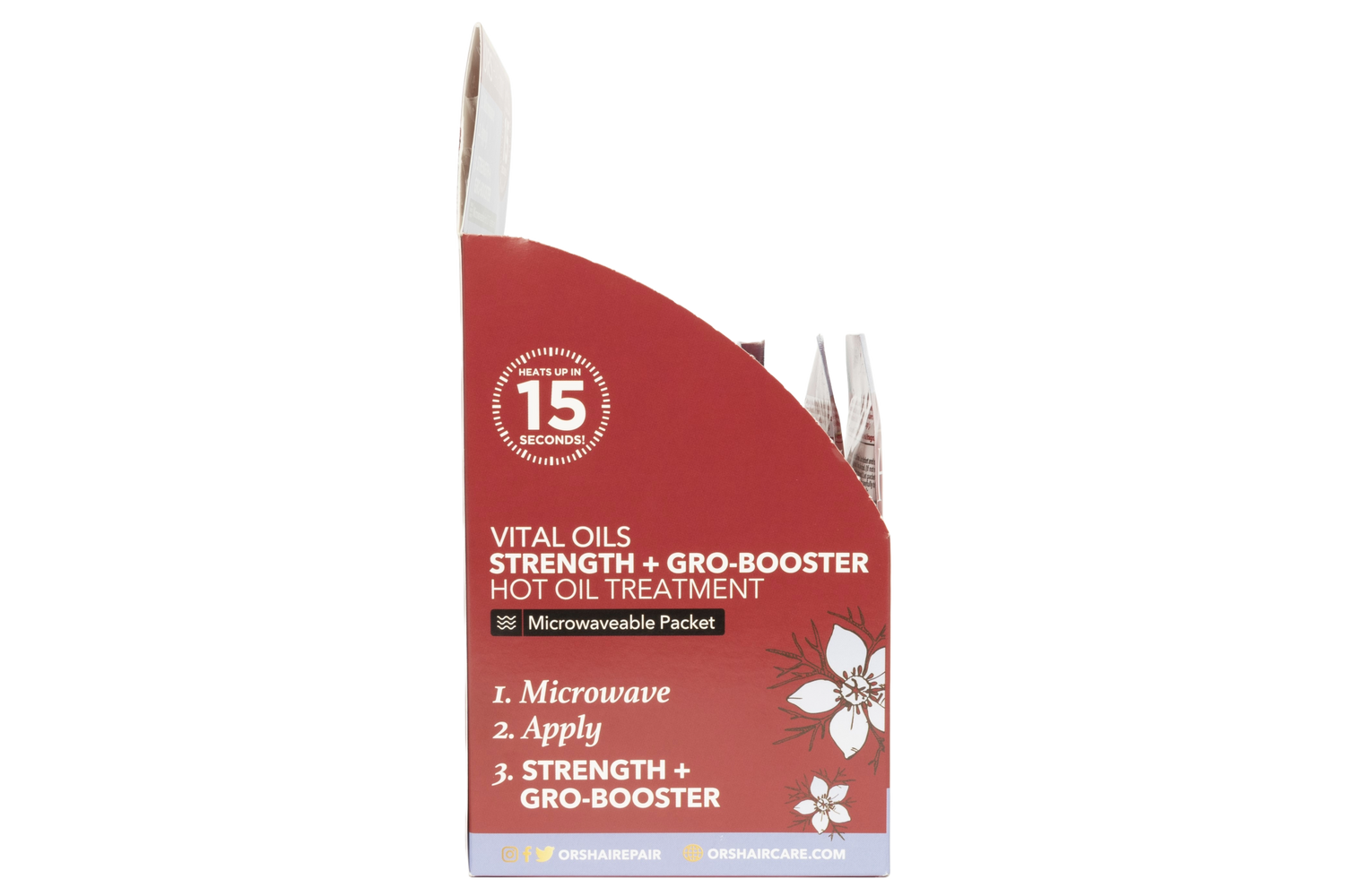 ORS Hairepair Vital Oils Strength + Gro-Booster Hot Oil Treatment (1.5 oz) 12-Pack