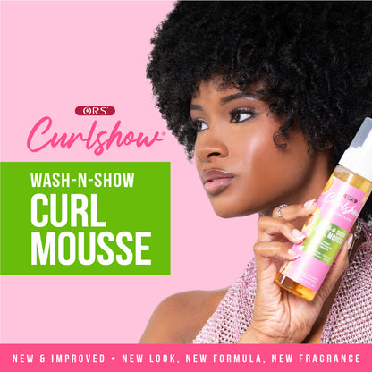 Curlshow Wash-n-Show Curl Mousse with Honey, Avocado Oil &amp; Ginger (7.0 oz)
