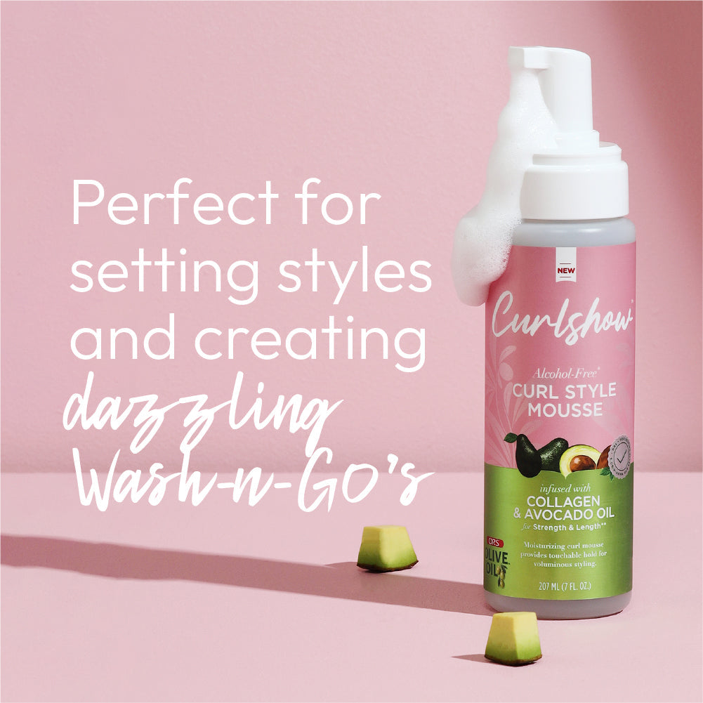 ORS Olive Oil Curlshow Curl Style Mousse for Strength &amp; Length (7.0 oz)