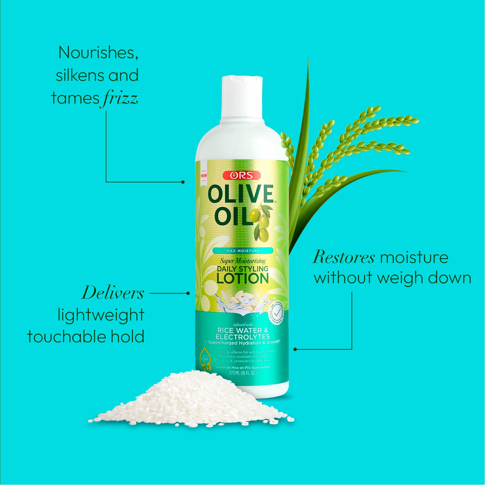 ORS Olive Oil Max Moisture Daily Styling Lotion (16.0 oz)