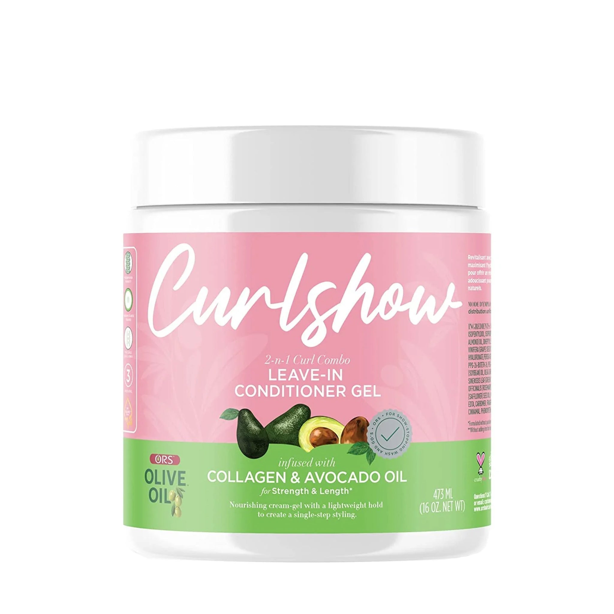 ORS Olive Oil Curlshow Leave-In Conditioner Gel for Strength &amp; Length (16.0 oz)