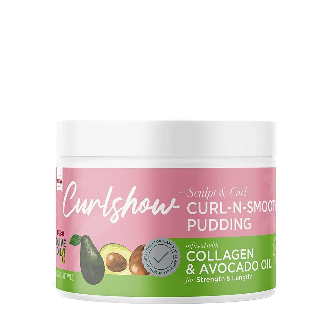 ORS Olive Oil Curlshow Curl-N-Smooth Pudding for Strength &amp; Length (12.0 oz)