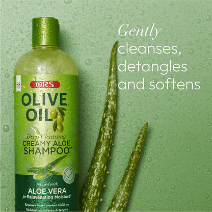 ORS Olive Oil Deep Cleansing Creamy Aloe Shampoo for Rejuvenating Moisture (16.0 oz)
