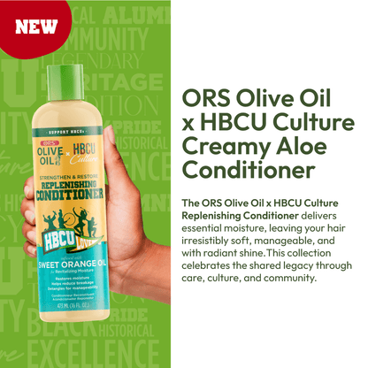 ORS Olive Oil HBCU Strengthen and Restore Replenishing Conditioner for Revitalizing Moisture (16.0 oz)