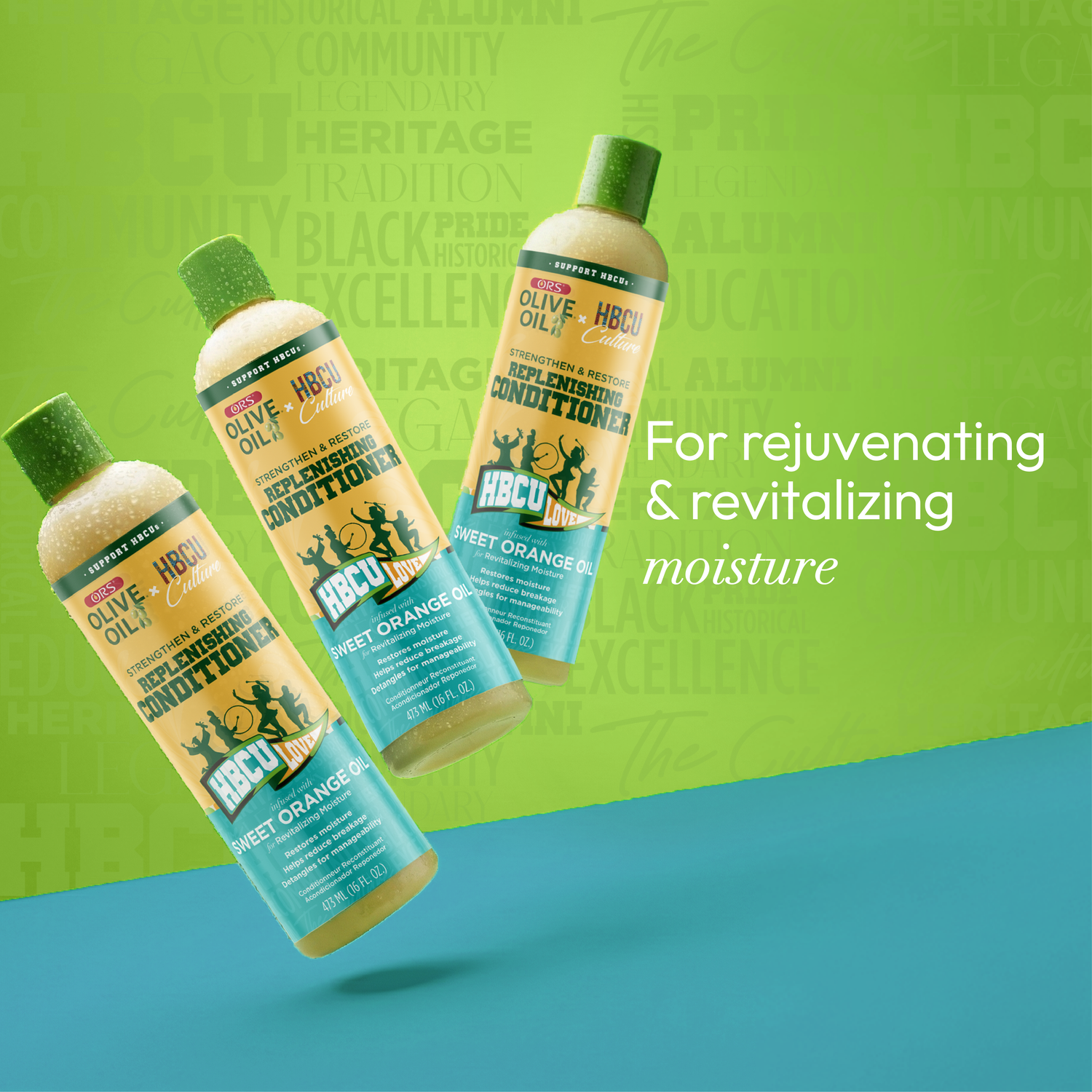 ORS Olive Oil HBCU Strengthen and Restore Replenishing Conditioner for Revitalizing Moisture (16.0 oz)